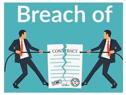 Breach  - A Failure to do something that must be done by law.