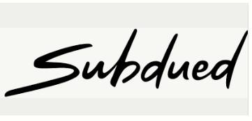 Subdued  - Unusually quiet, and possibly unhappy.