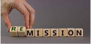 Remission  - A reduction in the amount of time somebody spends in prison, especially because they have behaved well.
