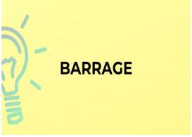 Barrage  - A large number of something