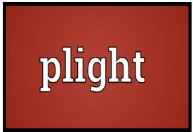 Plight - a difficult and sad situation