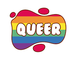 Queer  - Describing or relating to a sexual identity or gender identity that is different from traditional ideas about sex and gender, for example if somebody is non-binary, bisexual or transgender