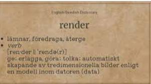 Render  - To cause somebody/something to be in a particular state or condition.