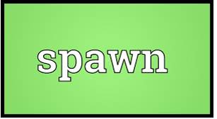 Spawned  - to cause something to develop or be produced