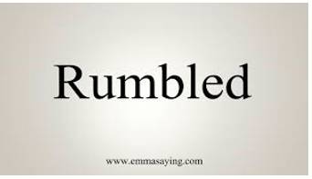 Rumbled  - to make a long deep sound or series of sounds