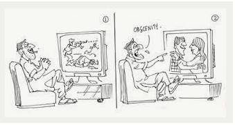 Obscene  - Connected with sex in a way that most people find offensive.