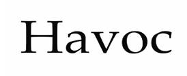 Havoc  - A situation in which things are seriously damaged, destroyed or very confused