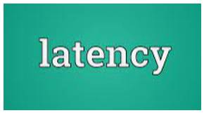 Latency - The condition of existing, but not being clear, active or well developed