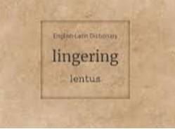 Lingering  - Slow to end or disappear.