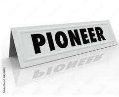 Pioneer - a person who is the first to study and develop a particular area of knowledge, culture, etc. that other people then continue to develop