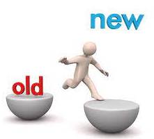 Transition  - The process or a period of changing from one state or condition to another