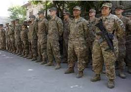 Troop  - connected with soldiers, especially in large groups