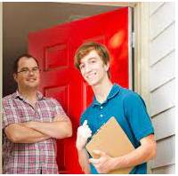 Canvass  - to ask people to support a particular person, political party, etc., either by going around an area and talking to people or by phoning them