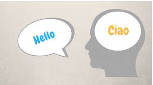Bilingual  - A person who can speak two languages equally well.