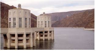 Reservoir  - A natural or artificial lake where water is stored before it is taken by pipes to houses, etc.