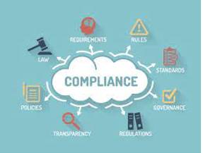 Compliance  - The practice of obeying rules or requests made by people in authority.