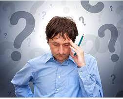 Hesitation  - The act of being slow to speak or act because you feel uncertain or nervous.