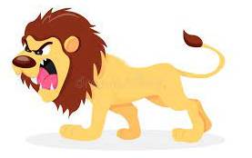 Fierce  - Angry and aggressive in a way that is frightening.