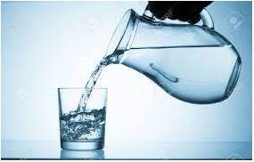 Pour  - To make a liquid or other substance flow from a container in a continuous stream, especially by holding the container at an angle.