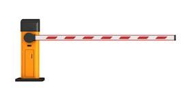Barrier  - an object like a fence that prevents people from moving forward from one place to another