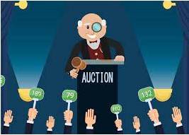 Bid  - an offer by a person or a company to pay a particular amount of money for something