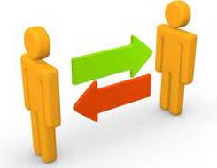 Reciprocate  - To behave or feel towards somebody in the same way as they behave or feel towards you
