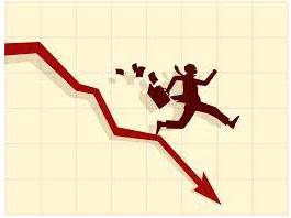 Downturn  - A fall in the amount of business that is done; a time when the economy becomes weaker