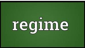 Regime  - a method or system of government, especially one that has not been elected in a fair way