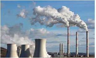 Emission  - The production or sending out of light, heat, gas, etc.