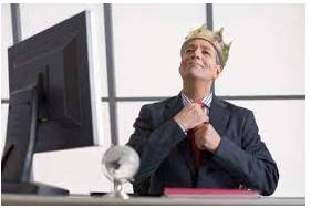 Overweening  - showing that you are too confident or proud.