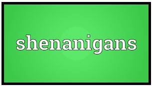 Shenanigans  - secret or dishonest activities that people find interesting and sometimes funny