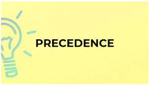 Precedent  - A similar action or event that happened earlier.