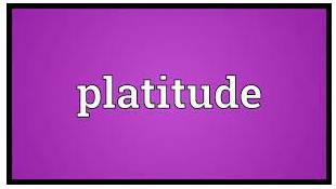 Platitude  - A comment or statement that has been made very often before and is therefore not interesting