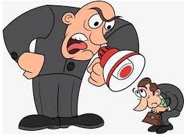 Reprimand  - The act of telling somebody officially that you do not approve of them or their actions.