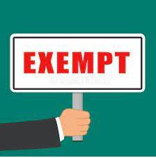 Exemption  - Official permission not to do something.