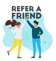 Refer  - To send somebody/something to somebody/something for help.