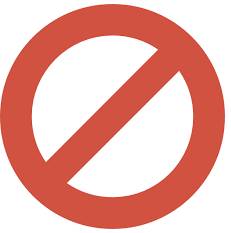 Bar  - To ban or prevent somebody from doing something.