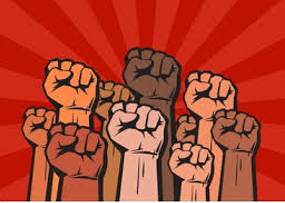 Revolt  - A protest against authority, especially that of a government, often involving violence.