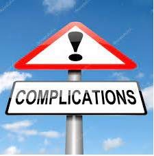 Complication  - A thing that makes a situation more complicated or difficult.