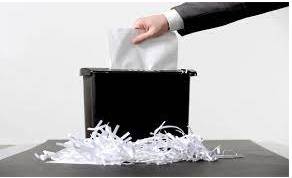 Shredding - To cut or tear something into small pieces.