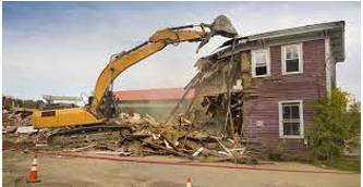 Demolish  - To destroy something.
