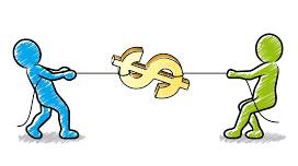 Dispute  - An argument between two people, groups or countries.