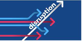 Disruption  - A situation in which it is difficult for something to continue in the normal way.