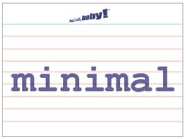 Minimal - Very small in size or amount.
