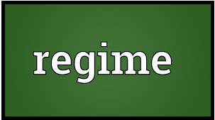 Regime  - A method or system of government, especially one that has not been elected in a fair way.