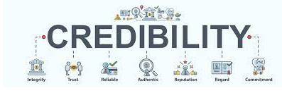 Credibility - The quality that somebody/something has that makes people believe or trust them.