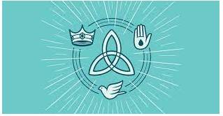 Trinity  - The Christian godhead — the union of three persons (father, son, and holy spirit) in one godhead.
