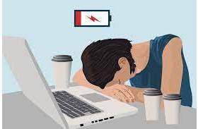 Fatigue  - A feeling of being extremely tired, usually because of hard work or exercise.