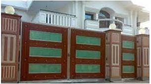 Barred  - To close something with a bar or bars