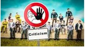 Criticism  - What you think is bad about somebody/something.
